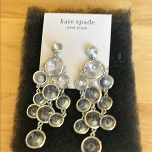 Kate Spade Silver Dangle Chandlier Earrings